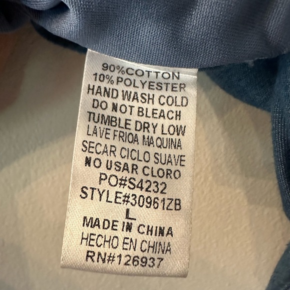 Chambray Crop Tank Top - LARGE - Picture 3 of 6